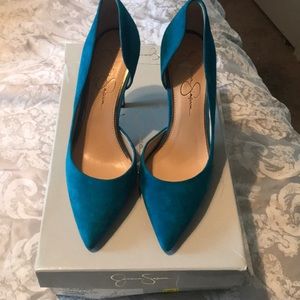 Jessica Simpson turquoise pumps size 8M